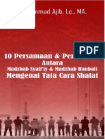 10 Persamaan & Perbedaan Antara Madzhab Syafi'iy & Madzhab Hanbali Mengenai Tatacara Shalat