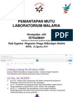 Pemantapan Mutu Lab Malaria Isti