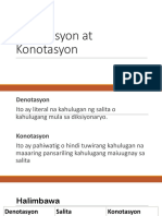 Denotasyon o Konotasyon Slides