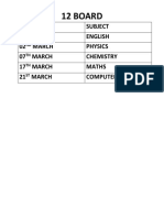 Datesheet 12