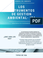 Instrumentos de Gestón Ambiental