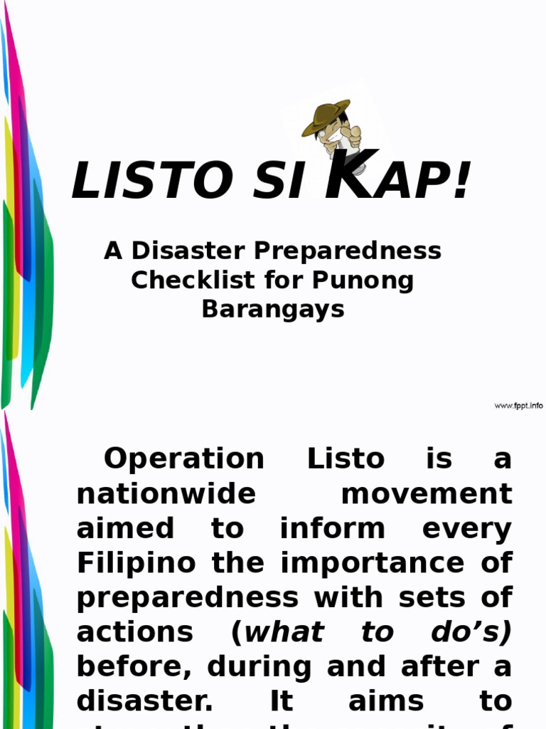 Listo Si Kap! | PDF | Emergency Evacuation | Search And Rescue