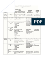 Jadual Aktiviti Program Selepas PT3