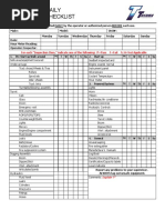 Bucket Truck Inspection Checklist | PDF | Truck | Vehicles