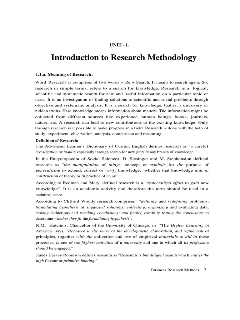 Introduction To Research Methodology PDF | PDF | Sampling (Statistics ...