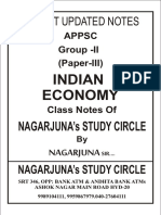 Nagarjuna Study Circle Indian Economy Class Notes