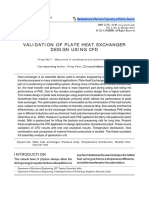 Validation of Plate Heat Exchanger Design Using CFD