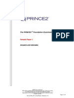 PRINCE2-2017 Foundation Sample Paper 1 Rationale