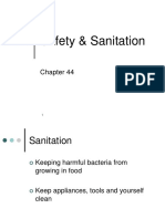 Safety and Sanitation