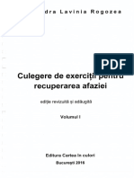 Culegere Exercitii Recuperare Afaziei Vol1 PDF