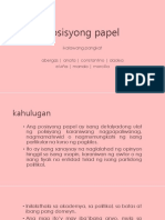 Posisyong Papel