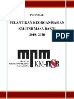 Proposal Dana BKM Pelantikan KM-ITSB 2019
