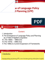 Overview On Language Program and Policies