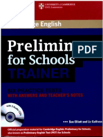 Preliminary for Schools TRAINER