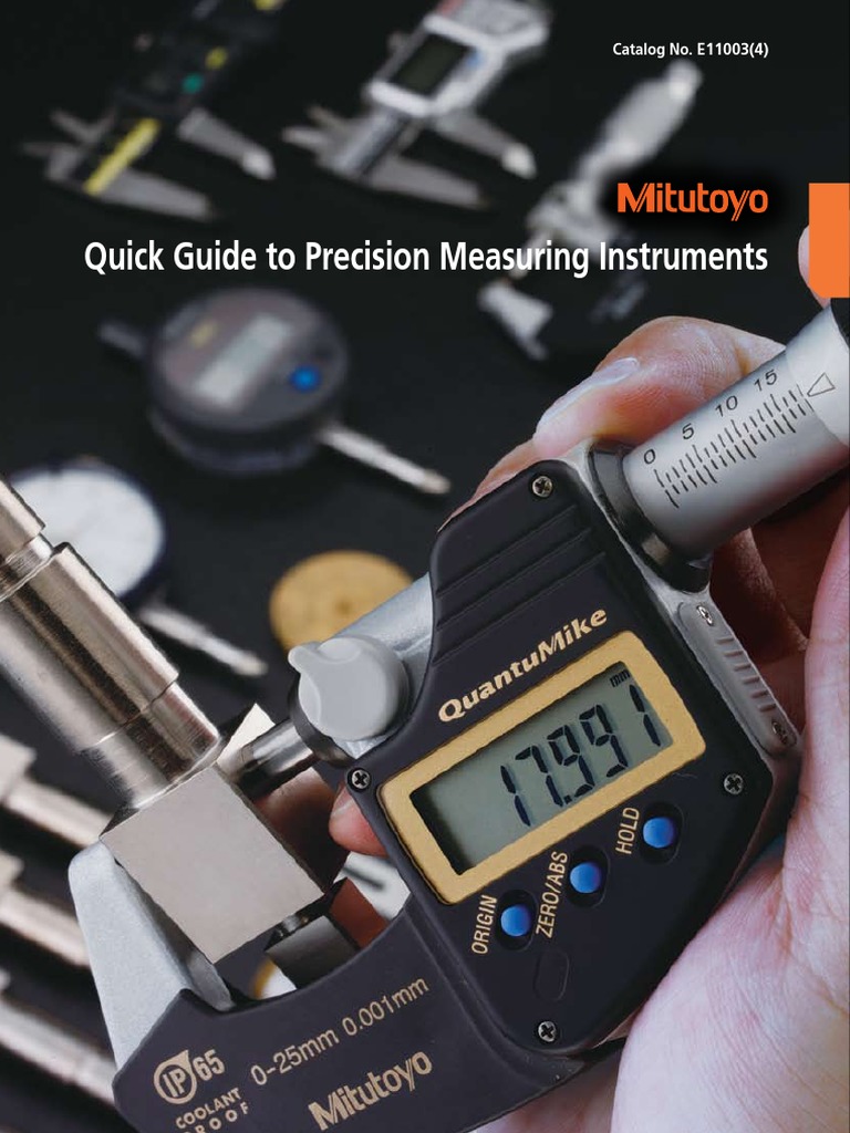 Quick Guide To Precision Measuring Instrument PDF Engineering