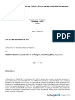 LAND BANK OF THE PHILIPPINES PetitionervsFEDERICO SUNTAY As Represented by His Assignee JOSEFINA LUBRICA Respondent