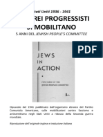 Stati Uniti 1936 - 1941 Gli Ebrei Progressisti Si Mobilitano