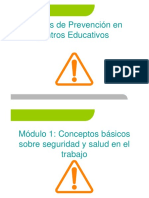 Medidas de Prevencion en Centros Educativos TEMA 1 PDF