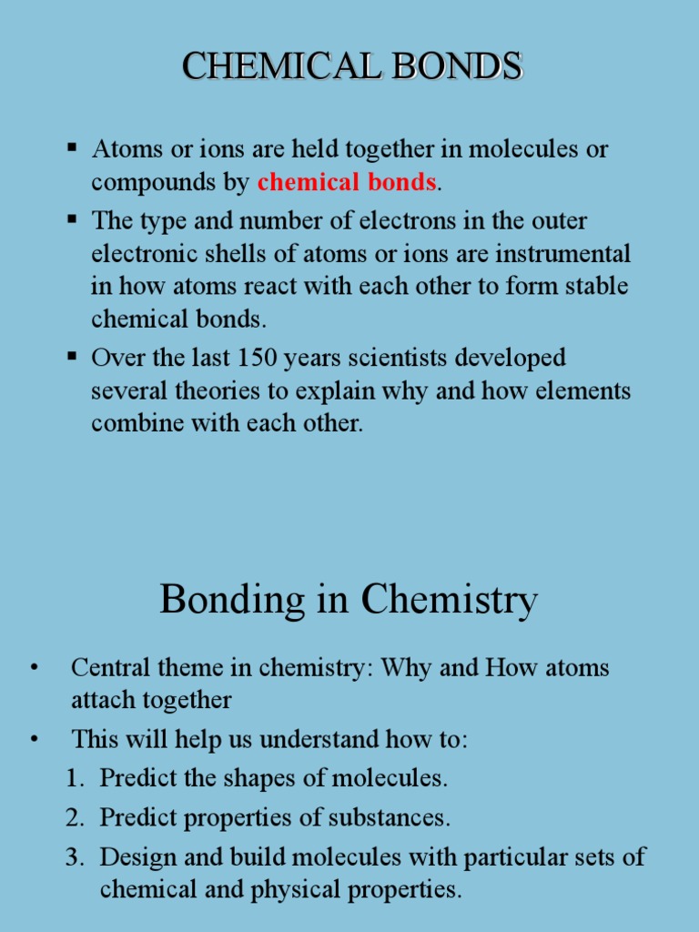 Chemical Bonding | PDF | Covalent Bond | Chemical Polarity