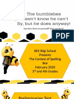 Primary School Spelling Bee 2020