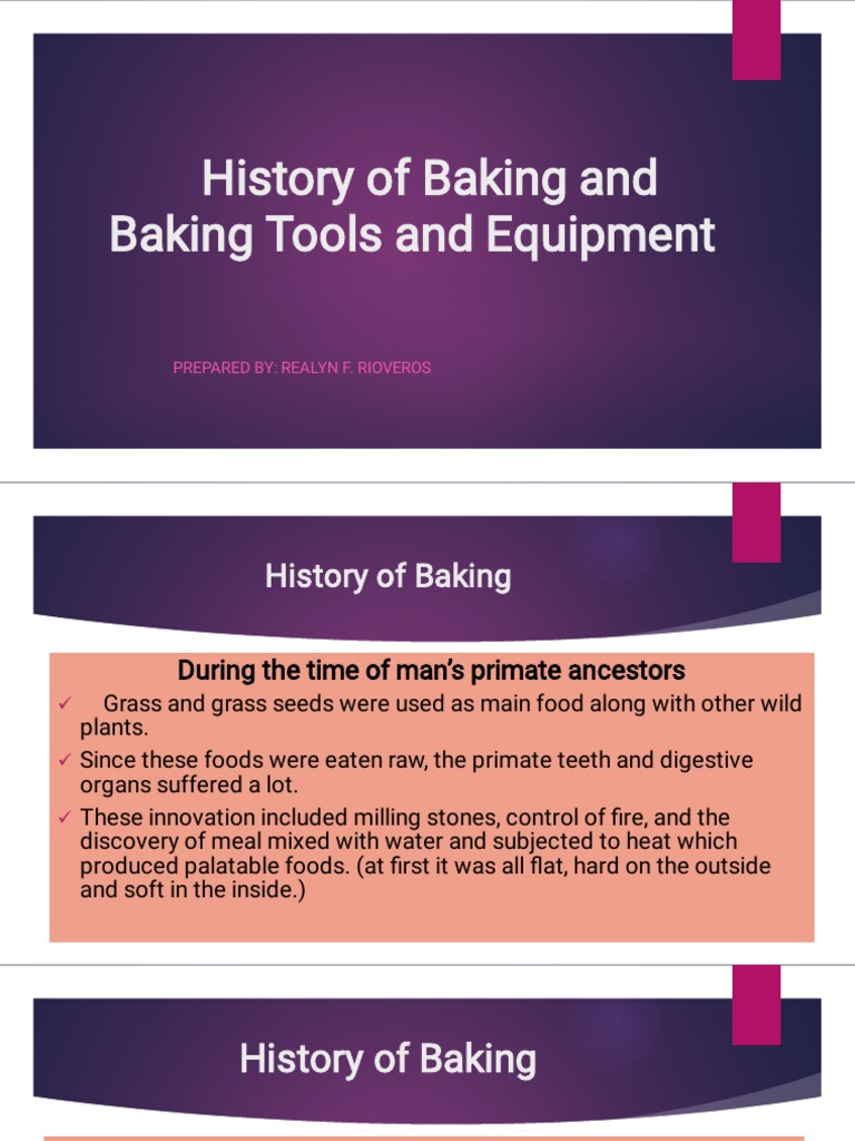 HISTORY of BAKING (Autosaved) PDF | PDF | Baking | Breads