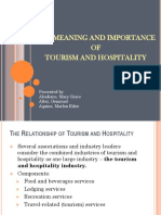 Meaning and Importance of Tourism and Hospitality