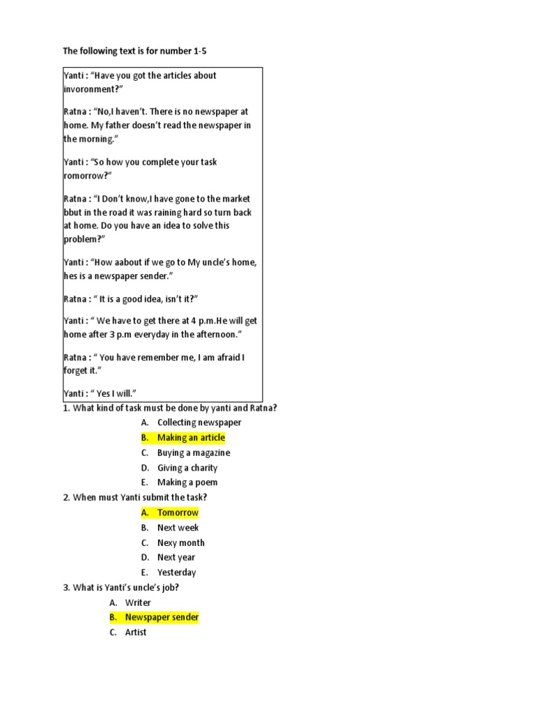 B Inggris Uas Plants Nature