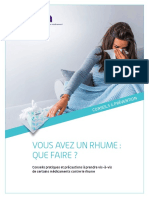 Vous Avez Un Rhume: Que Faire ?