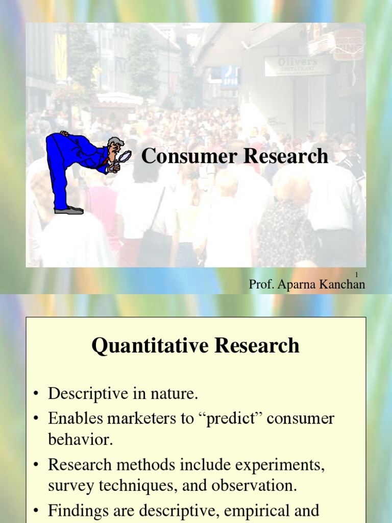 Consumer Research Methods Overview | PDF | Marketing Research ...