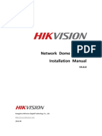 Hikvision Installation Manual of Networsjhsu9dkkso Camera V3.0.0