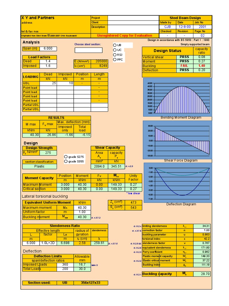 Steel Beam | PDF | Buckling | Bending