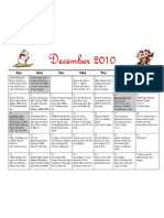 December Calendar 2010
