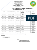 Instructional Supervision Form