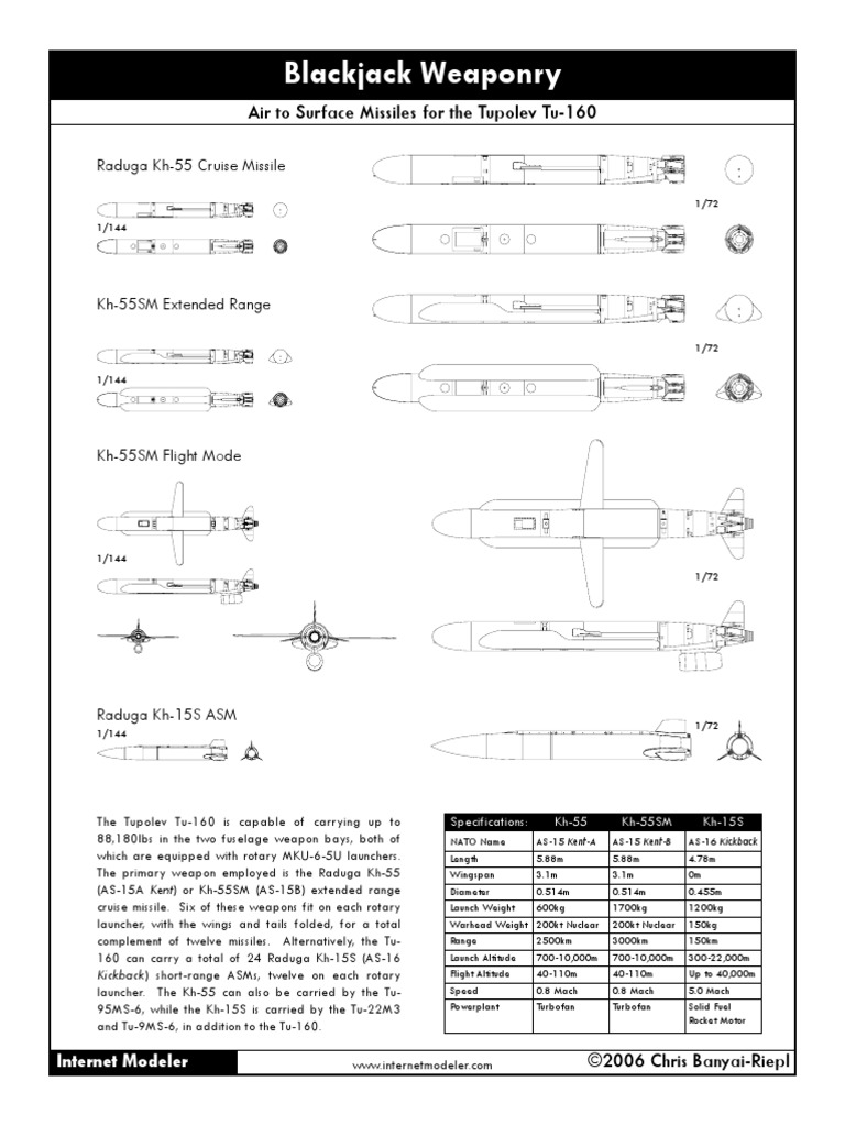 Blackjack Weapons PDF Missile Types Military Technology