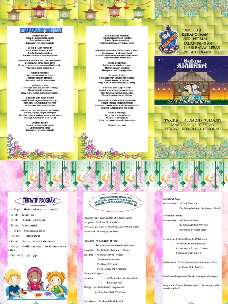 Buku Program Raya Aidilfitri 2019 | PDF