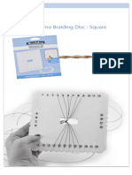 Kumihimo Braiding Disc Instructions SQUARE