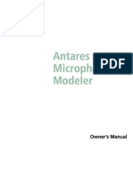 Antares Microphone Modeler Manual
