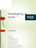 Weathering of Rocks by Lichen