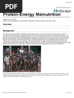 Protein Energy Malnutrition - Medscape