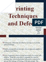 Printing Techniques and Printing Defects