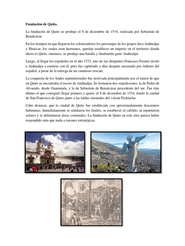 Fundación de Quito | PDF | Historia | Religión y espiritualidad