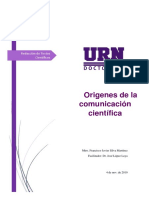 Origen de La Comunicación Científica