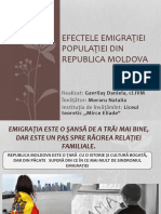 Efectele Migrației Populației Din R Moldova