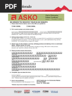 asko dishwasher rebate
