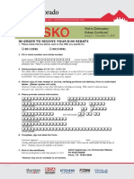ASKO - Mail-In Dishwasher Rebate Certificate
