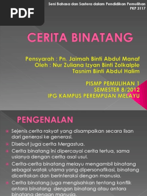 4 Cerita Binatang Pdf