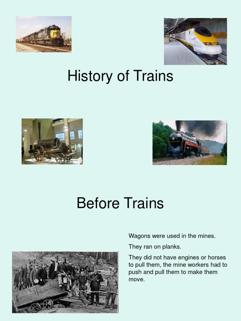 History of Trains PDF
