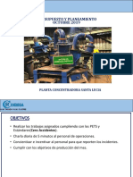 Presupuesto y Planeamiento Planta Santa Lucia Octubre 2019