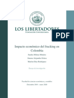 Impacto Económico Del Fracking en Colombia