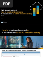 SAP Analytics Cloud - How To Create and Connect A R Visualization To A SAC Model